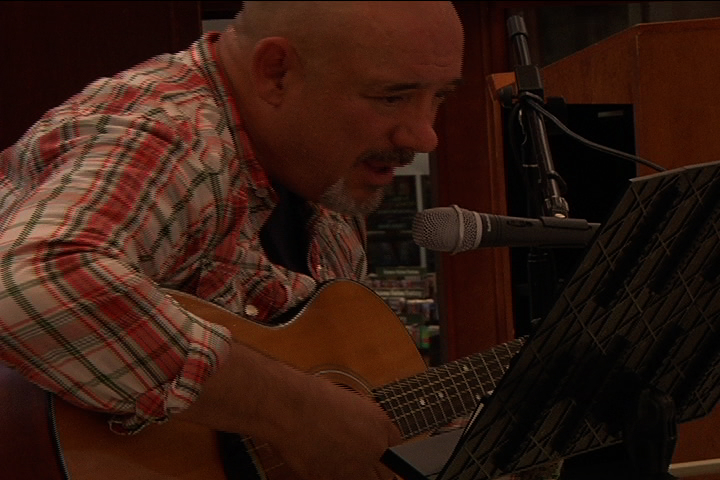 Dave Merena Performing at songwriters showcase during SXSW