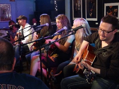 Songwriters Performing at USA Songwriting Competition&squot;s showcase at the famed "Bluebird Cafe", in Nashville, TN